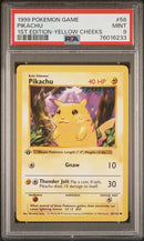Pikachu Yellow Cheeks 58/102 Base Set 1st Edition PSA 9 76016233