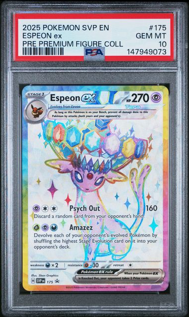 Espeon ex 175 Scarlet Violet Promo Premium Figure Collection PSA 10 147949073