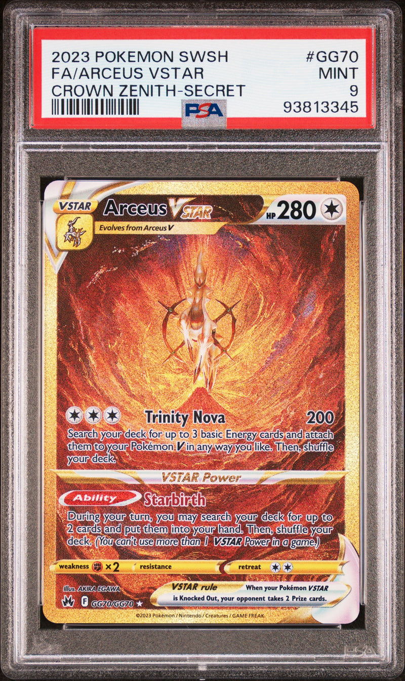Arceus VSTAR GG70/GG70 Crown Zenith PSA 9 93813345