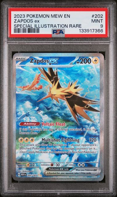 Zapdos ex 202/165 S&V 151 PSA 9 133917366