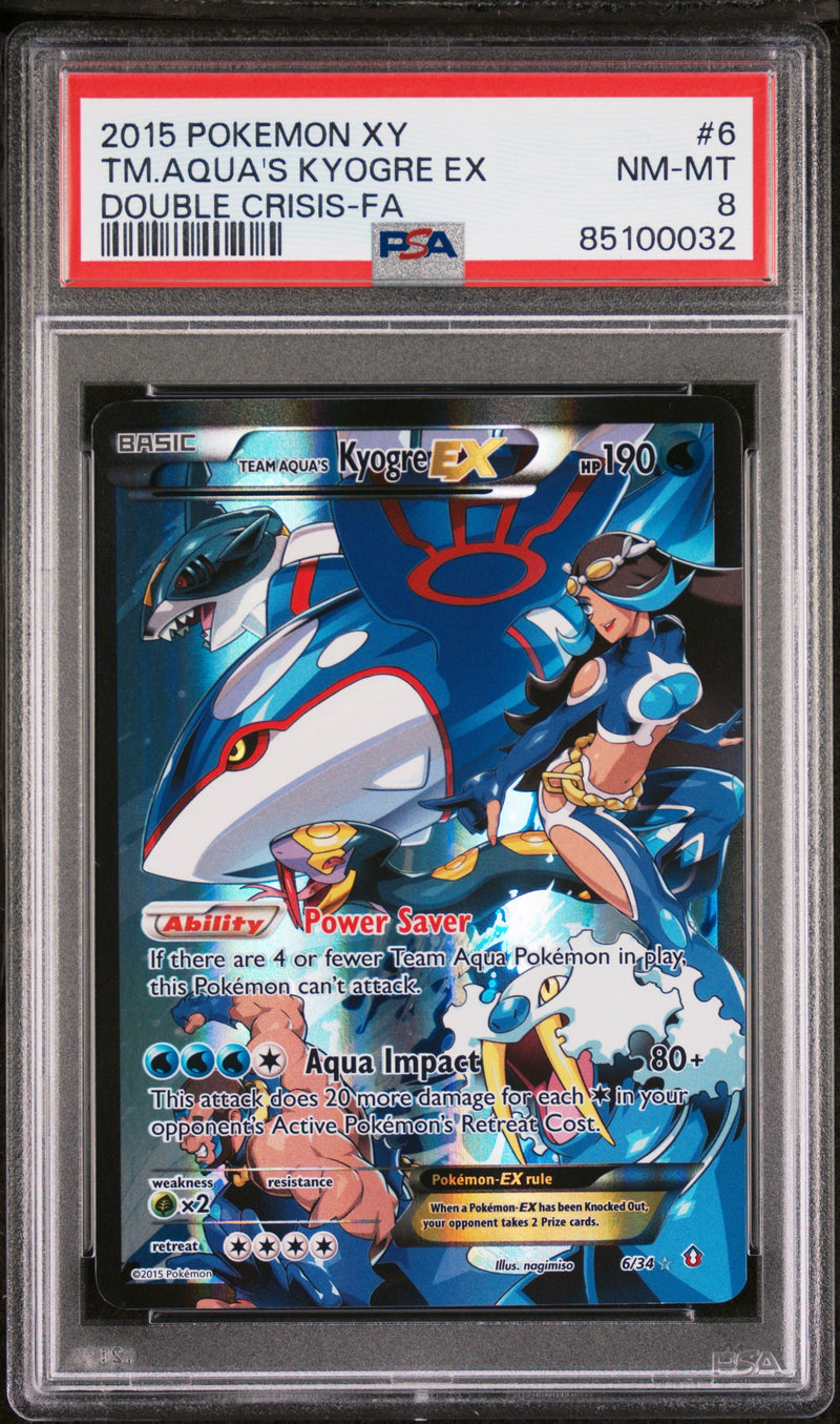 TM.Aqua's Kyogre EX 6/34  Double Crisis PSA 8 85100032