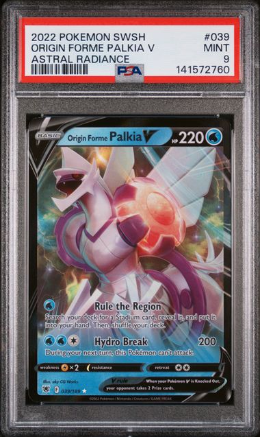 Origin Forme Palkia V 039/189 Astral Radiance PSA 9 141572760