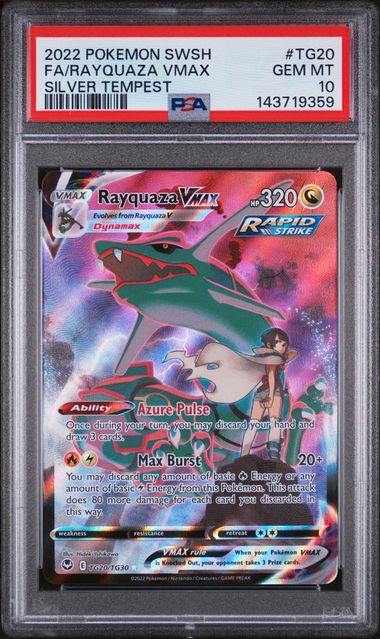 Rayquaza VMAX TG20 Silver Tempest Trainer Gallery PSA 10 143719359