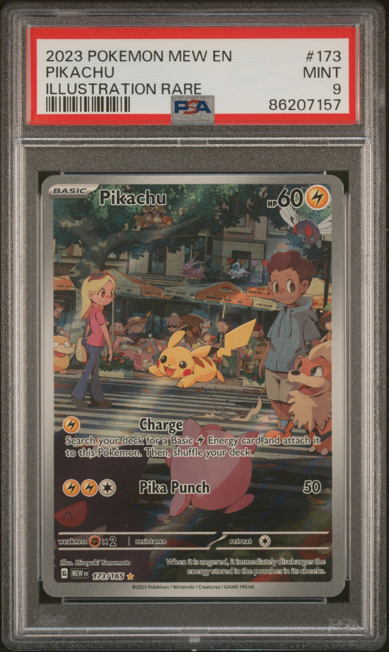 Pikachu 173/165 Pokemon 151 PSA 9 86207157