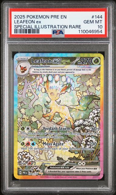 Leafeon ex 144/131 Prismatic Evolutions PSA 10 110046954