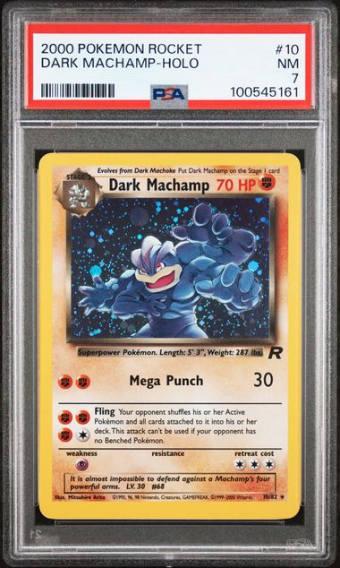 Dark Machamp 10/82 Team Rocket PSA 7 100545161
