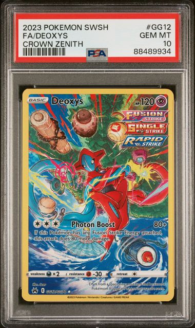 Deoxys GG12/GG70 Crown Zenith PSA 10 88489934