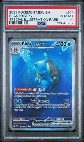 Blastoise ex 200/165 S&V: 151 PSA 10 99043202