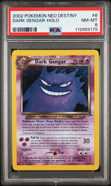 Dark Gengar - Holo 6/105 Neo Destiny PSA 8 112959179