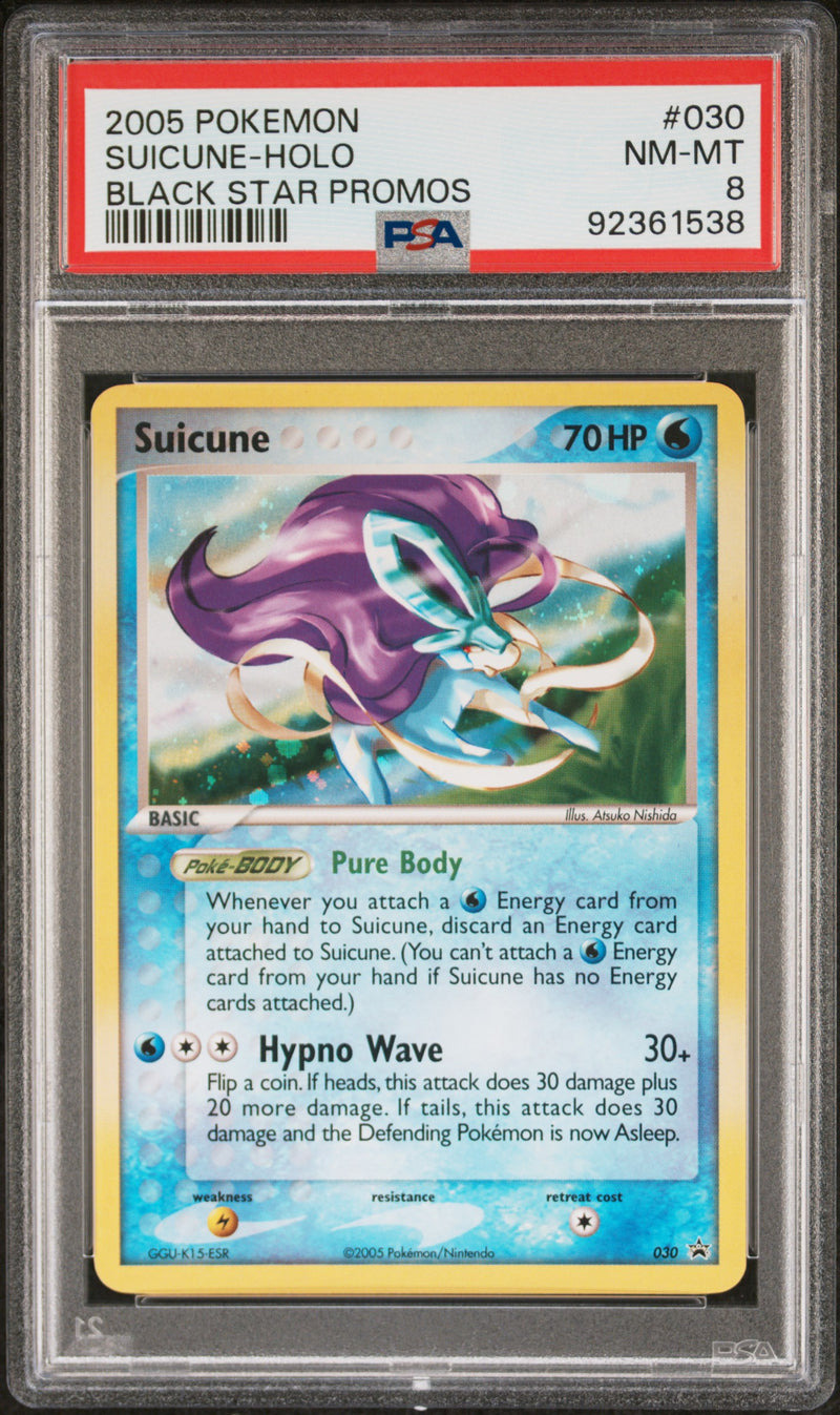 Suicune 030 Nintendo Black Star Promo PSA 8 92361538