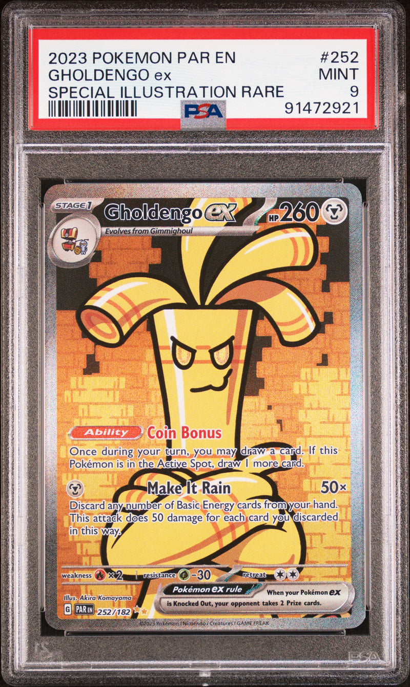 Gholdengo ex 252/182 Paradox Rift PSA 9 91472921