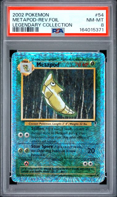 Metapod 54/110 Legendary Collection Reverse Holo PSA 8 164015371