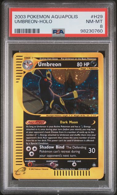 Umbreon H29/H32 Aquapolis PSA 8 98230760
