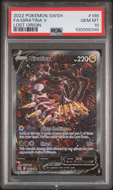 Giratina V 186/196 Lost Origin PSA 10 100058346