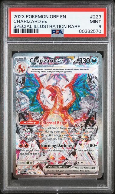 Charizard ex 223/197 Obsidian Flames PSA 9 80382570