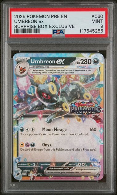 Umbreon ex (Stamped) 060/131 Prismatic Evolutions PSA 9 117545255