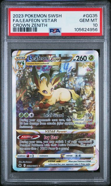 Leafeon VSTAR GG35/GG70 Crown Zenith PSA 10 105624956