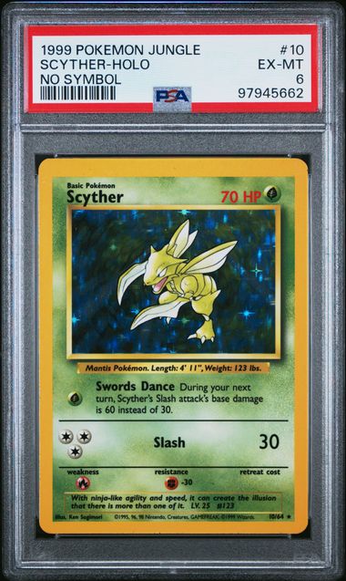 Scyther (No Symbol) 10/64 Jungle PSA 6 97945662