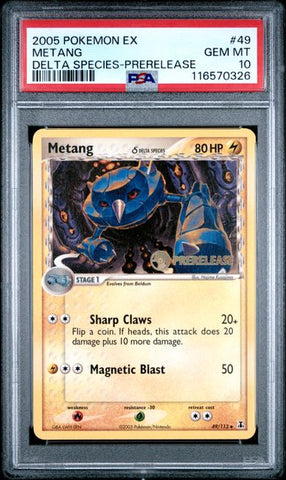 Metang (Prerelease) 49/113 Delta Species PSA 10 116570326