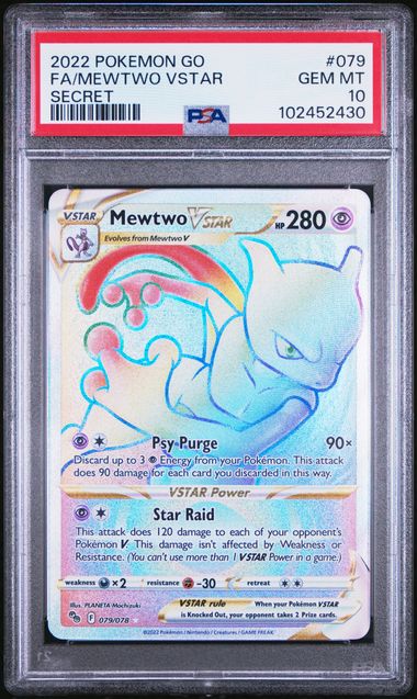Mewtwo VSTAR 079/078 Pokemon Go PSA 10 102452430