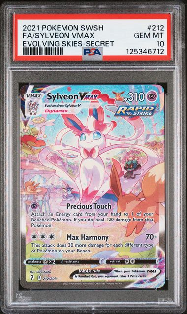 Sylveon VMAX 212/203 Evolving Skies PSA 10 125346712