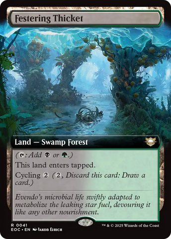 Festering Thicket (Extended Art) [Edge of Eternities Commander]
