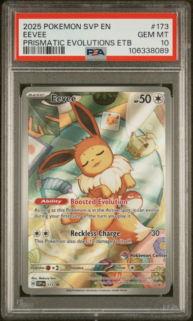 Eevee (Pokemon Center) 173 Prismatic Evolutions PSA 10 106338089