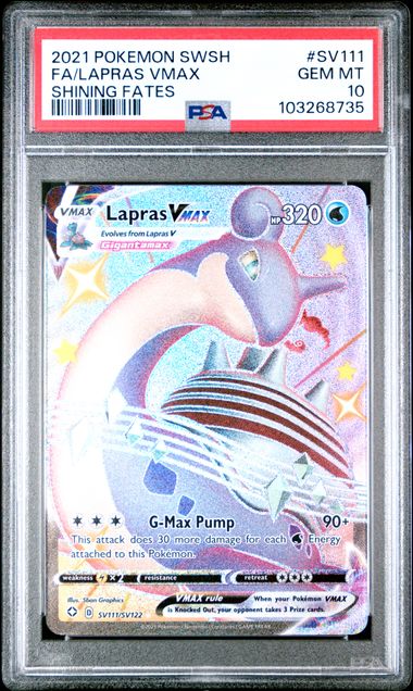 Lapras VMAX SV111/SV122 Shining Fates PSA 10 103268735