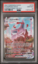Espeon VMAX 270/264 Fusion Strike PSA 10 118703128