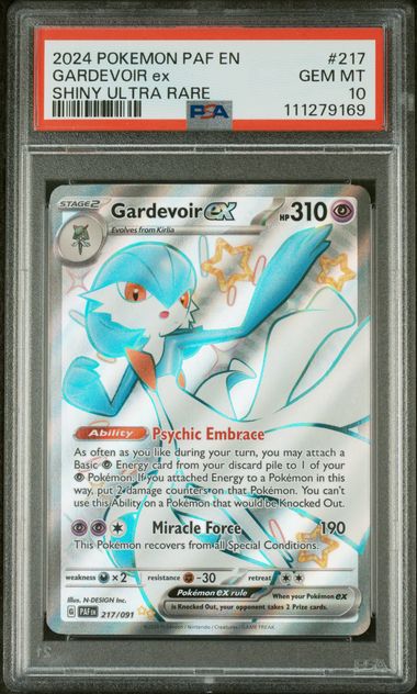 Gardevoir ex 217/091 Scarlet & Violet: Paldean Fates PSA 10 111279169