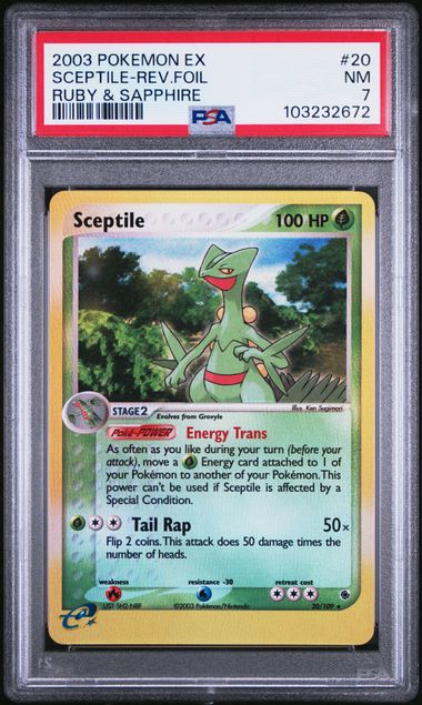 Sceptile 20/109 EX: Ruby & Sapphire PSA 7 103232672