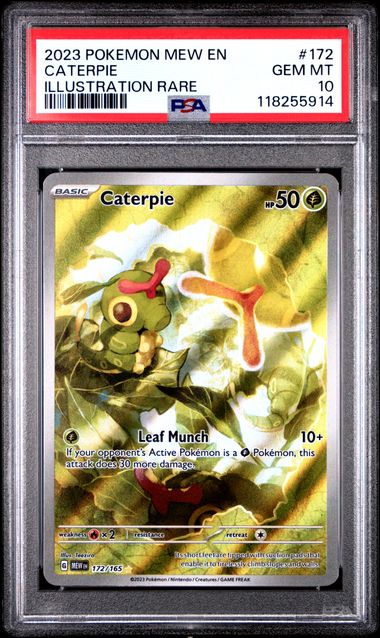 Caterpie 172/165 S&V: 151 PSA 10 118255914