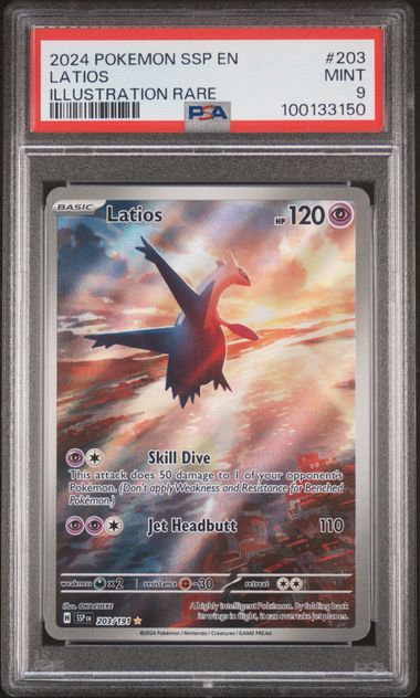 Latios 203/191 Surging Sparks PSA 9 100133150