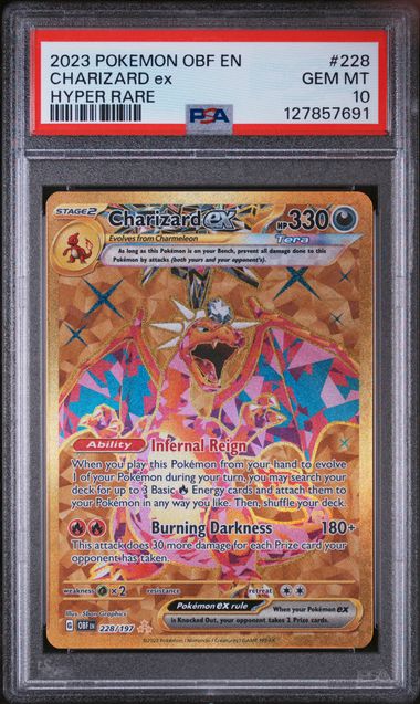 Charizard ex 228/197 Obsidian Flames PSA 10 127857691