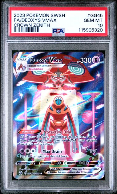 Deoxys VMAX GG45/GG70 Crown Zenith PSA 10 115905320