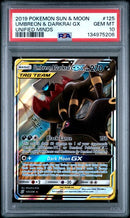 Umbreon & Darkrai GX 125/236 Unified Minds PSA 10 134975206