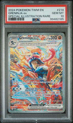 Greninja ex 214/167 Twilight Masquerade PSA 10 99482185