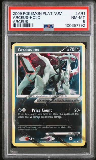 Arceus AR1 Platinum Arceus Holo PSA 8 100357792