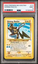 Shining Raichu 111/105 Neo Destiny Secret Rare Holo PSA 9 101889298