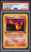 Charmander 50/82 Team Rocket 1st Edition PSA 9 62763422