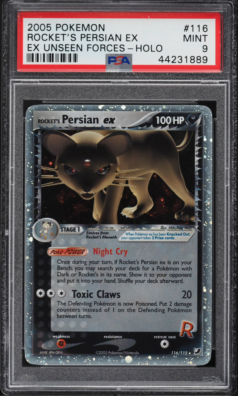 Rocket's Persian ex 116/115 Ex Unseen Forces PSA 9 44231889