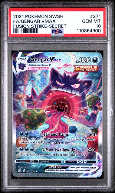 Gengar VMAX 271/264 Fusion Strike PSA 10 110864900