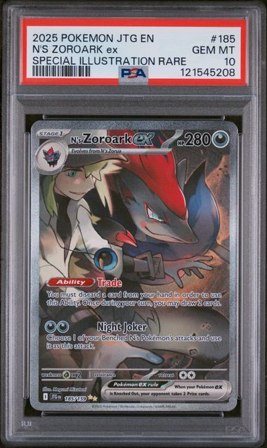 N's Zoroark ex 185/159 Journey Together PSA 10 121545208