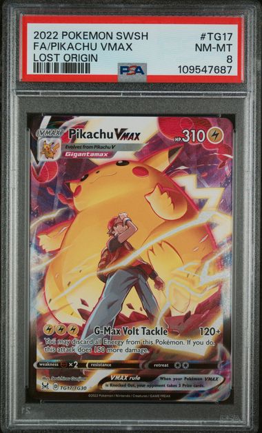 Pikachu VMAX TG17/TG30 Lost Origin PSA 8 109547687
