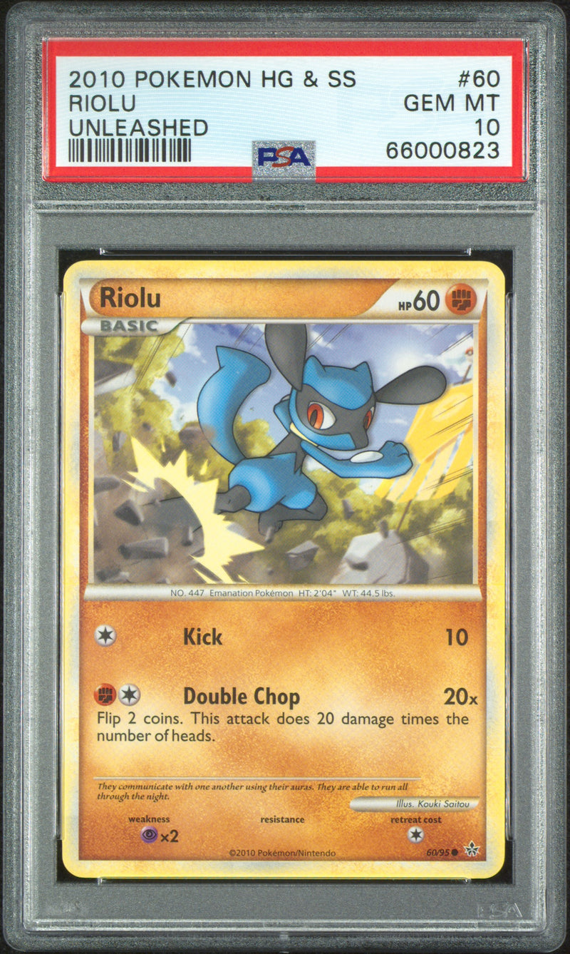 Riolu 60/95 Unleashed PSA 10 66000823