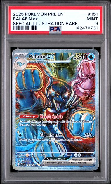 Palafin ex 151/131 Prismatic Evolutions PSA 9 142476731