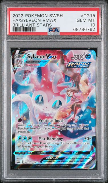 Sylveon VMAX TG15/TG30 Sword & Shield: Brilliant Stars PSA 10 68786792