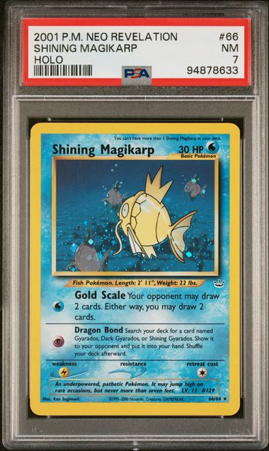 Shining Magikarp 66/64 Neo Revelation PSA 7 94878633