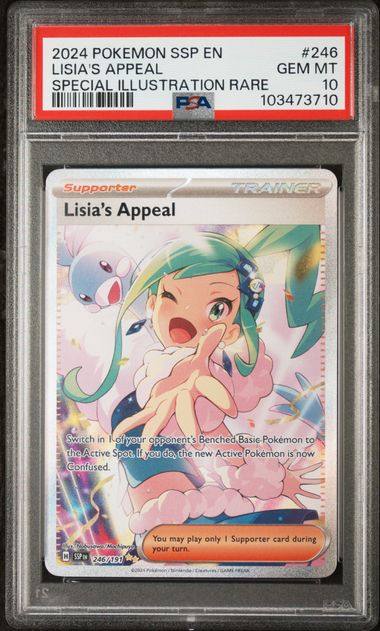 Lisia's Appeal 246/191 Surging Sparks Special Illustration Rare PSA 10 103473710