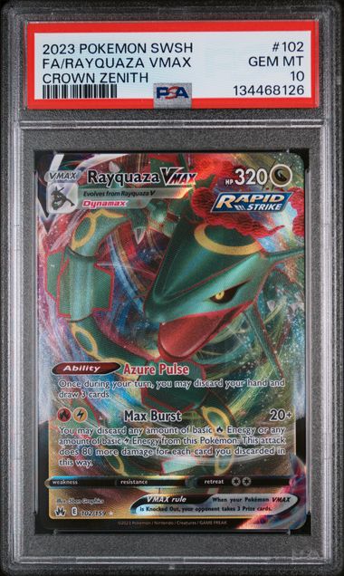 Rayquaza VMAX 102/159 Crown Zenith PSA 10 134468126
